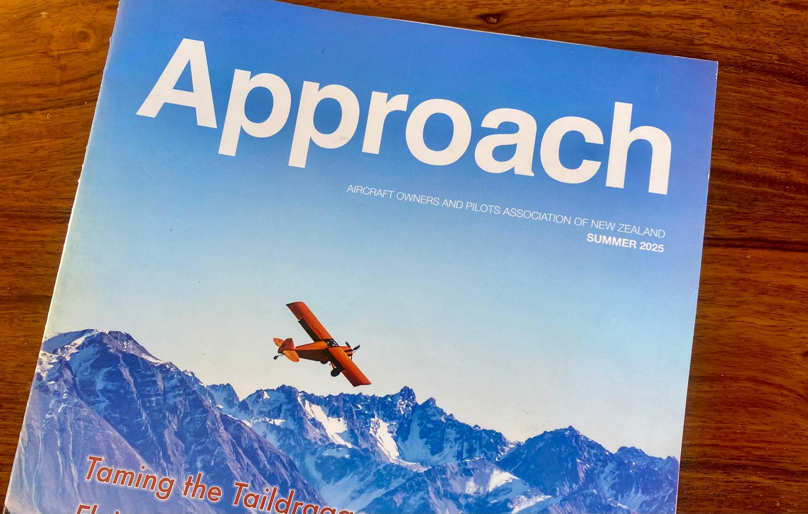 Approach Magazine Raven Image Approach -2025 Summer edition – AOPA NZ